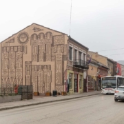Veliko Tarnovo, "Welcome of the Russian Liberation Army", sgraffito